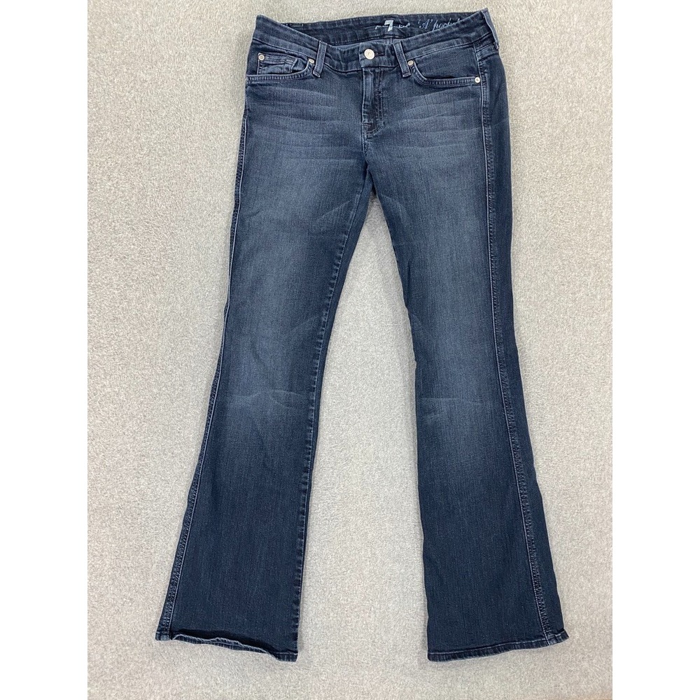 7 For All Mankind‎ 'A Pocket' Flare Jeans Women's Size 29 Vintage Y2K Low Rise